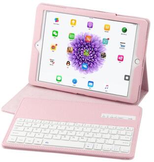 Wireless Bluetooth Keyboard Case for Ipad 9.7‘’ air1 2 pro9.7 wireless Keyboard 9.7‘Litchi leather Cover Keyboard roze