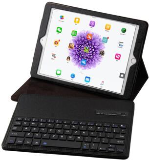 Wireless Bluetooth Keyboard Case for Ipad 9.7‘’ air1 2 pro9.7 wireless Keyboard 9.7‘Litchi leather Cover Keyboard zwart