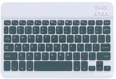 Wireless Bluetooth Keyboard Case Met Pen Houder Lederen Beschermhoes Tablet Cover Voor Samsung Galaxy Tab Een 10.1 SM-T580 SM-T585 donker Keyboard