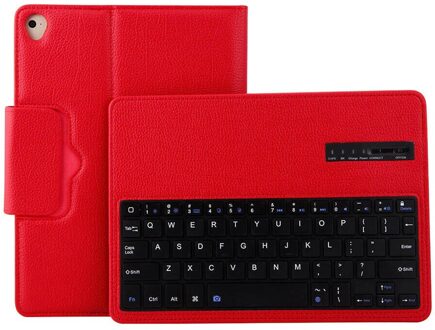 Wireless Bluetooth Keyboard Leather Case Voor Apple Ipad Pro 10.5 Inch 2-In-1 Afneembare Toetsenbord Case tablet Stand Cover Rood