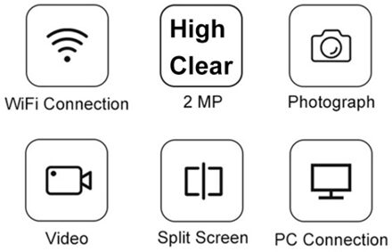 Wireless Digital Microscope High Clear 1080P WIFI 50x-1000x Microscope Magnification Mini Pocket Handheld Microscope for iPhone/Android/iPad/Windows/MAC