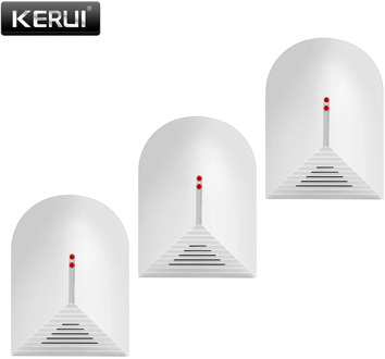 Wireless Glass Break Detector Sensor for Home Burglar Alarm Adjustable Sensitivity 315MHz/433MHz