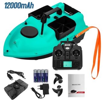 Wireless GPS Fishing Bait Boat 3 Bait Containers 12000mAh Battery Remote Control Bait Boat with 16-points GPS Positioning Function Automatic Return Function