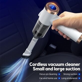 Wireless Handheld Car Vacuum Cleaner 90 Degrees Foldable Portable Vacuum Cleaner for Car / Home Cleaning 9000Pa Suction 120W Rechargeable Cordless Vacuum Cleaner with LED Lighting