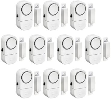 Wireless Home Window Deur Inbreker Alarmsysteem Magnetische Sensor Home Veiligheid Alarmsysteem Standalone Magnetische Sensoren 10 stk