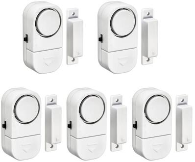 Wireless Home Window Deur Inbreker Alarmsysteem Magnetische Sensor Home Veiligheid Alarmsysteem Standalone Magnetische Sensoren 5 stk