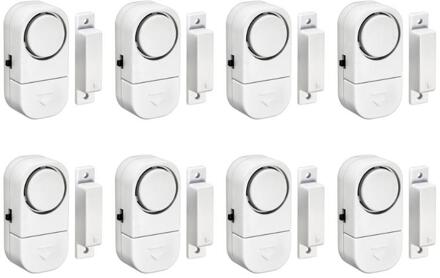 Wireless Home Window Deur Inbreker Alarmsysteem Magnetische Sensor Home Veiligheid Alarmsysteem Standalone Magnetische Sensoren 8 stk