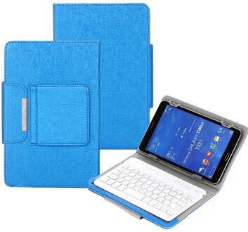 Wireless Keyboard Case Voor 7 8 Inch Tablet Universele Afneembare Bluetooth Toetsenbord Voor Ipad Mini 5 4 3 2 1 7.9 "Stand Cover blauw