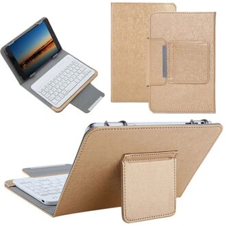 Wireless Keyboard Case Voor 7 8 Inch Tablet Universele Afneembare Bluetooth Toetsenbord Voor Ipad Mini 5 4 3 2 1 7.9 "Stand Cover goud
