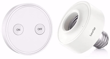 Wireless Light Switch Socket for LED Bulb CFL E26 E27 Remote Control Light Lamps up to 30m No Wire Required Easy to Install