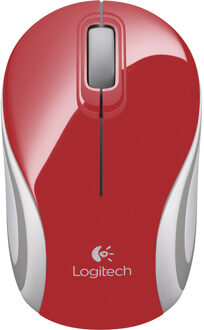 Wireless Mini Mouse M187 Muis Rood