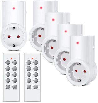 Wireless Smart Remote Control Power Outlet Light Switch Plug Socket Power Outlet Socket EU Standard Plug with Remote Control