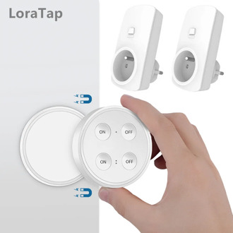 Wireless Socket Kit 16A Dual French Plug Mini Wireless Switch Remote Control Lights and Household Appliance