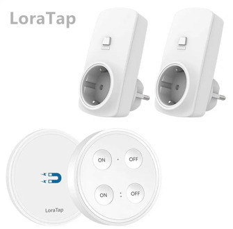 Wireless Socket Kit, EU Plug and MINI Wireless Switch, Mountable or Portable, Remote Control Device Outlet up to 30m