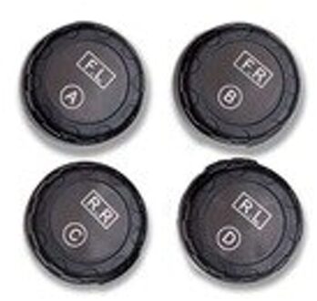 Wireless Solar Tpms Lcd Auto Bandenspanningscontrolesysteem + 4 Externe Sensoren 85*95Mm Abs + Pc externe Sensoren