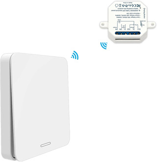 Wireless Switch Remote Control light kinetic Self Powered RF 433 push button wall panel No Cables Needed Easy Installation