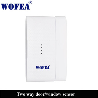 wireless Two way door window sensor two difference signal for open and closed Magnetic detector 433mh 1527 3V Power