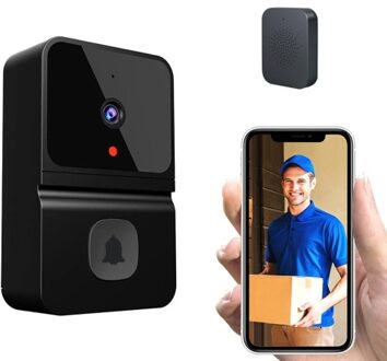 Wireless Video Doorbell Camera Smart Doorbell with 450P Night Vision 2-Way Audio Cloud Storage Battery Powered Tuya APP Control
