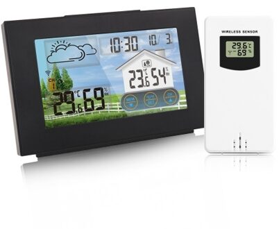 Wireless Weather Station Forecaster Indoor Outdoor Thermometer Hygrometer with Sensor