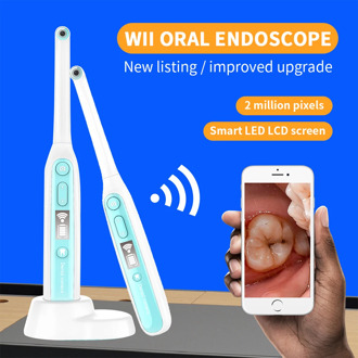 Wireless Wifi Oral Dental Endoscope 8 adjustable led lights Intraoral Camera HD Video For ios android Teeth Inspection endoscope