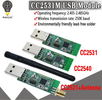 Wireless Zigbee CC2531 CC2540 Sniffer Bare Board Packet Protocol Analyzer Module USB Interface Dongle Capture Packet Module