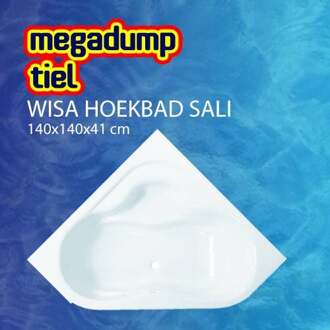 Wisa Hoekbad Sali 140X140X41 cm Wit Wisa