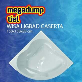 Wisa Ligbad Caserta 150X150X55 cm Wit - Caserta 150x150x55 cm