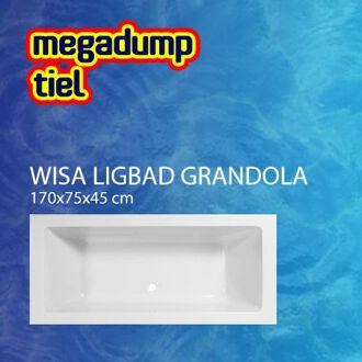 Wisa Ligbad Grandola Wit 170X75X45 cm - Grandola 170x75x45 cm