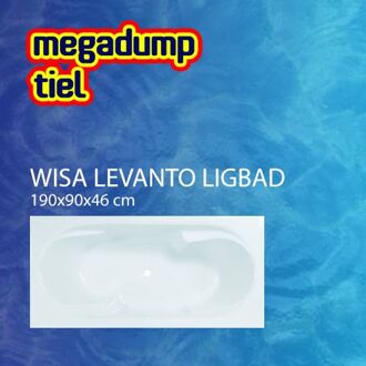 Wisa Ligbad Levanto 190X90X46 cm Wit Wisa