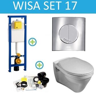 Wisa XS Gustavberg Saval Argos set17 Chroom (meerprijs €15,00)