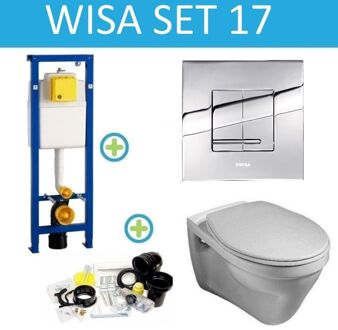 Wisa XS Gustavberg Saval Delos set17 Chroom (meerprijs €25,00)