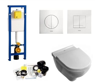 Wisa XS set19 Villeroy & Boch O.Novo met Argos/Delos drukplaat Wit