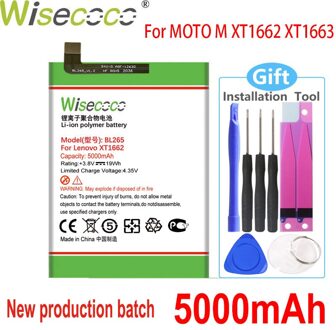 Wisecoco Hoge Capaciteit BL265 Batterij Voor Lenovo XT1662 Batterij Voor Moto M XT1662 XT1663 Mobiele Telefoon + Tracking Nummer + Gereedschappen