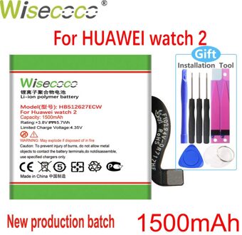 Wisecoco Hoge Capaciteit HB512627ECW Batterij Voor Huawei Horloge 2 LEO-B09 Watch2 Smartwatch Batterij + Gereedschap + Tracking Nummer