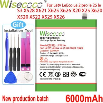 Wisecoco LTF21A Batterij Voor Letv Leeco Le 2 Pro Le 2S Le S3 X528 X621 X625 X626 X20 X25 x620 X520 X522 X525 X526 + Tracking Nummer