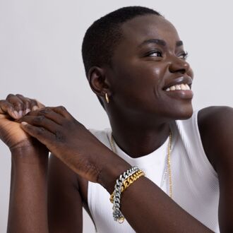 Wiselu oorbellen afgewerkt met 18K geelgoud plating