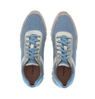 Wissal sneaker denim | dames | maat: | combinatie Lichtblauw - 37