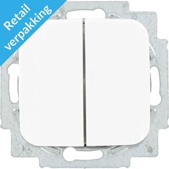 wissel-wisselschakelaar | serie Reflex SI | inbouw | wit