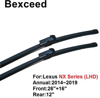 Wisser Voor Lexus Nx Serie NX200 NX200t NX300h Bexceed Van Auto Voorruit Voorruit voorkant en achterkant Wiper
