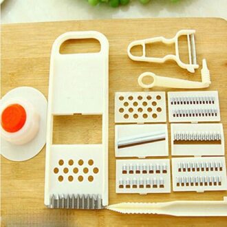 Wit 11 Stks/set Rasp Hakken Slicer Huishoudelijke Rasp Keuken Accessoires Leven Dagelijkse Huishoudelijke