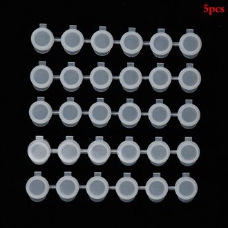 Wit 5*6 Pcs 3Ml Joint Pigment Doos Schilderij Acryl Verf Levert Tekening Art Onderwijs Plastic