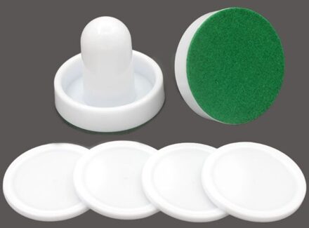 Wit Air Hockey Accessoires 50Mm Goalies & 60Mm Puck Vilt Pusher Mallet Volwassen Tafel Games Onderhoudend Speelgoed 87HF