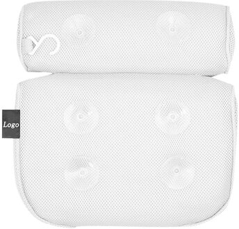 Wit Bad Kussen Thuis Spa Massage Kussen Neck & Back Rest Met Zuignap Kussen Neck & Back Rest met Zuignap
