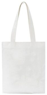 Wit Canvas Tassen Kokospalm Zonsondergang Print Vrouwen Schoudertas Harajuku Grafische 90S Meisje Tote Grote Capaciteit Herbruikbare Handtas nee patroon