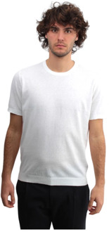 Wit Crew Neck T-shirt Kangra , White , Heren - 2Xl,L,M,S,3Xl