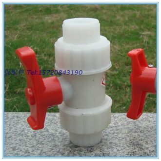 Wit DN40/50/65/80 Plastic Klep Polypropyleen Kogelkraan 4 Punten 6 Punten Pp Slip Knoop Bal valve type2