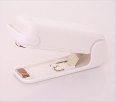 Wit Draagbare Mini Afdichting Huishoudelijke Machine Warmte Sealer Capper Voedsel Saver Voor Plastic Zakken Pakket Mini Gadgets