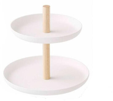 Wit Draaibare Opslag Lade voor Sieraden Trinket Ketting Armband Oorbel Slaapkamer Sleutelhouder Kaptafel Organizer stijl two