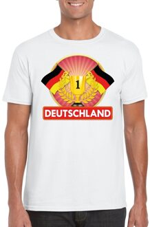 Wit Duitsland supporter kampioen shirt heren 2XL
