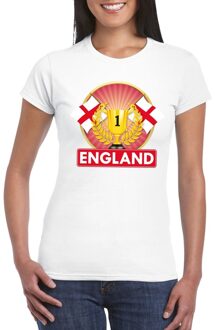 Wit Engeland supporter kampioen shirt dames 2XL